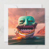 Scary boat feiertagskarte (Vorderseite)