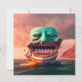 Scary Boat Karte (Vorderseite)