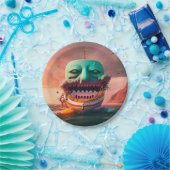 Scary boat pappteller (Party)