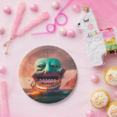 Scary boat pappteller (Party)