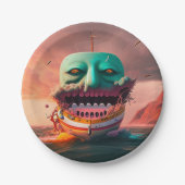 Scary boat pappteller (Vorderseite)