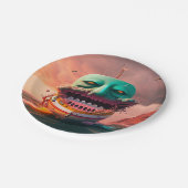 Scary boat pappteller (Schrägansicht)