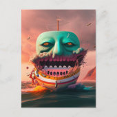 Scary boat postkarte (Vorderseite)