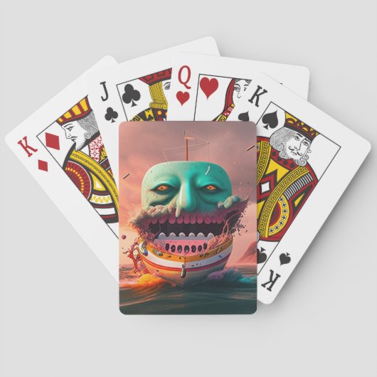 Scary Boat Spielkarten (Rückseite)