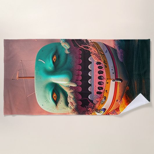 Scary Boat Strandtuch (Vorderseite)