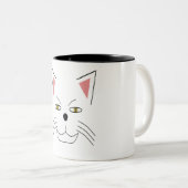 scary cat meow meow zweifarbige tasse (VorderseiteRechts)