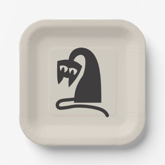 Scary Cat Pappteller (Vorderseite)