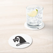 Scary Cat Runder Pappuntersetzer (Vor Ort)