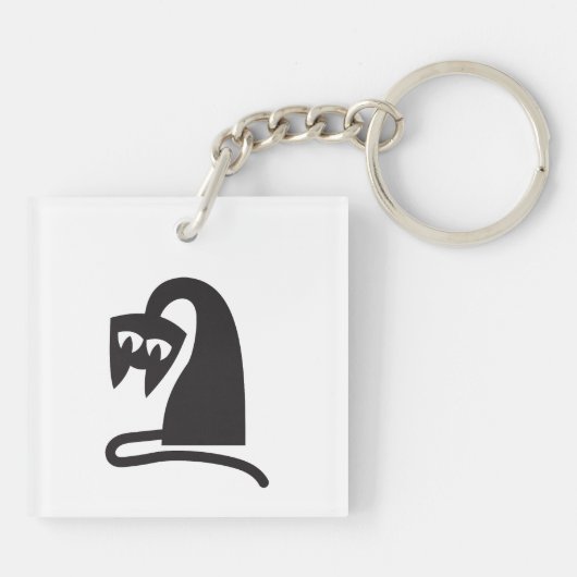 Scary Cat Schlüsselanhänger (Rückseite)