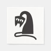 Scary Cat Serviette (Vorderseite)