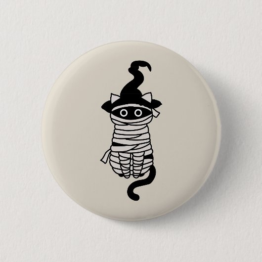 Scary cat wrapped button (Vorderseite)