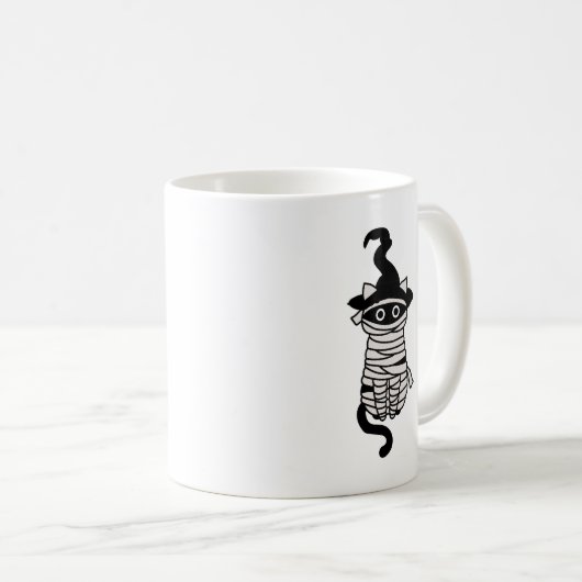 Scary cat wrapped kaffeetasse (VorderseiteRechts)