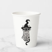 Scary cat wrapped pappbecher (Rückseite)