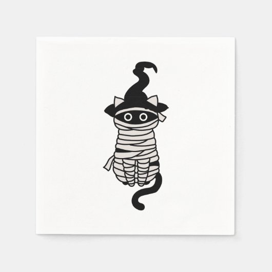 Scary cat wrapped serviette (Vorderseite)