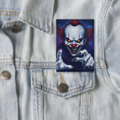 Scary Clown Badge Button (Insitu)