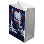 Scary Clown Gift Bag Mittlere Geschenktüte (Vorderseite Schrägansicht)