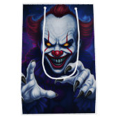 Scary Clown Gift Bag Mittlere Geschenktüte (Rückseite)