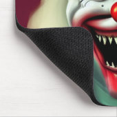 Scary clown horror portrait ugly monster Halloween Mousepad (Ecke)