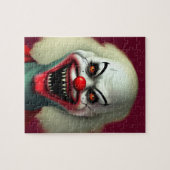 Scary clown horror portrait ugly monster Halloween Puzzle (Horizontal)