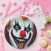 Scary Clown Paper Plate Pappteller (Party)
