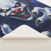 Scary Clown Sherpa Blanket Sherpadecke (3/4)