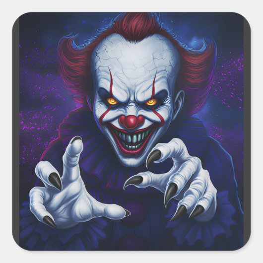 Scary Clown Sticker (Vorderseite)
