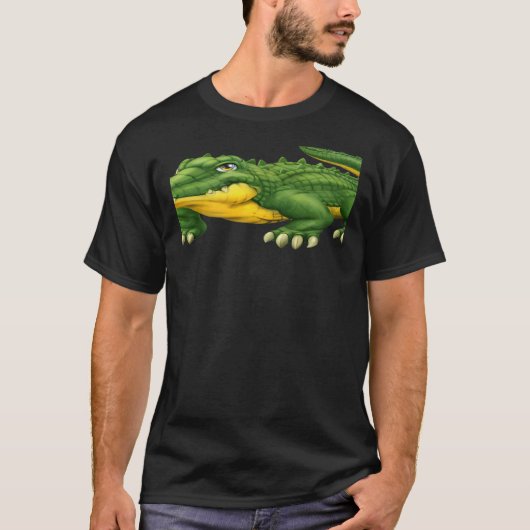 Scary Cool Green Alligator Crocodile Wild Animal P T-Shirt (Vorderseite)