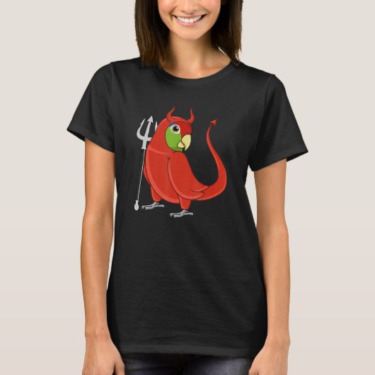 Scary Devil Costume Parrot I Mexican Red-headed Am T-Shirt (Vorderseite)