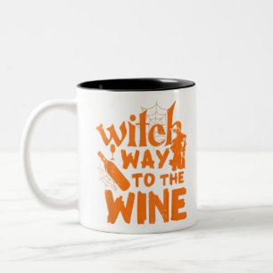 Scary Funny Cute Halloween All Hallows Eve October Zweifarbige Tasse