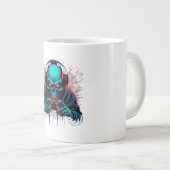 Scary Gamer Modus Aktiv Amazing  Jumbo-Tasse (Vorderseite Rechts)