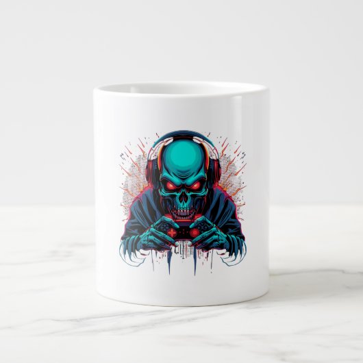 Scary Gamer Modus Aktiv Amazing  Jumbo-Tasse (Vorderseite)