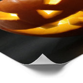 Scary Gap Tooth Halloween pumpkin Poster (Ecke)