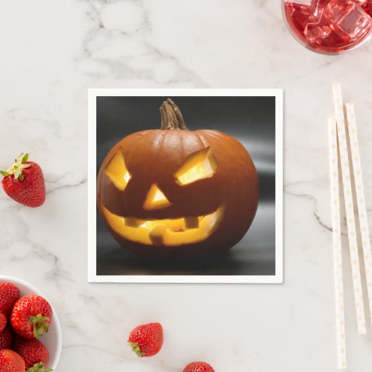 Scary Gap Tooth Halloween pumpkin Serviette (Beispiel)