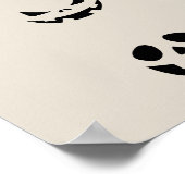 Scary Halloween Faces Poster (Ecke)