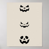 Scary Halloween Faces Poster (Vorne)