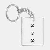 Scary Halloween Faces Schlüsselanhänger (Vorderseite links)