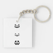 Scary Halloween Faces Schlüsselanhänger (Rückseite)