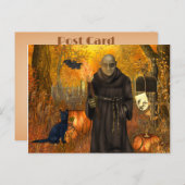 Scary Halloween Postcard with Frankenstein Postkarte (Vorne/Hinten)