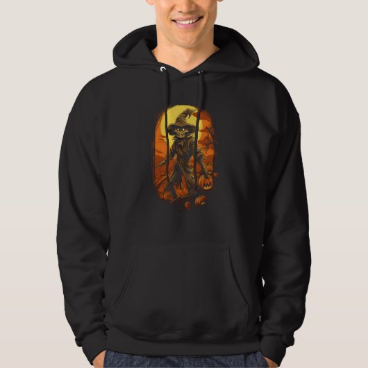 Scary Halloween Scarecrow by Haunted Horror Hallow Hoodie (Vorderseite)