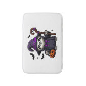 Scary Halloween Sloth Witch Hat Costume Spooky Sea Badematte (Vorderseite Vertikal)