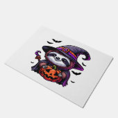 Scary Halloween Sloth Witch Hat Costume Spooky Sea Fußmatte (Schrägansicht)