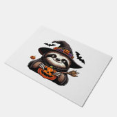 Scary Halloween Sloth Witch Hat Costume Spooky Sea Fußmatte (Schrägansicht)