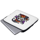 Scary Halloween Sloth Witch Hat Costume Spooky Sea Laptopschutzhülle (Vorne Knopf)