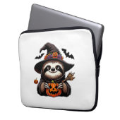 Scary Halloween Sloth Witch Hat Costume Spooky Sea Laptopschutzhülle (Vorderseite Links)