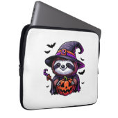 Scary Halloween Sloth Witch Hat Costume Spooky Sea Laptopschutzhülle (Vorne Rechts)