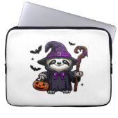 Scary Halloween Sloth Witch Hat Costume Spooky Sea Laptopschutzhülle (Vorderseite)