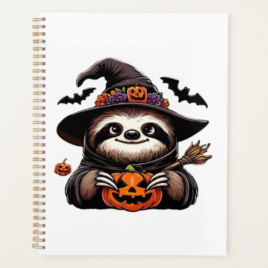 Scary Halloween Sloth Witch Hat Costume Spooky Sea Planer (Vorderseite)