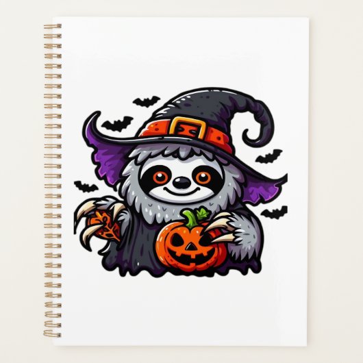 Scary Halloween Sloth Witch Hat Costume Spooky Sea Planer (Vorderseite)