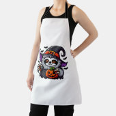 Scary Halloween Sloth Witch Hat Costume Spooky Sea Schürze (InSitu)