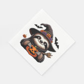 Scary Halloween Sloth Witch Hat Costume Spooky Sea Serviette (Ecke)